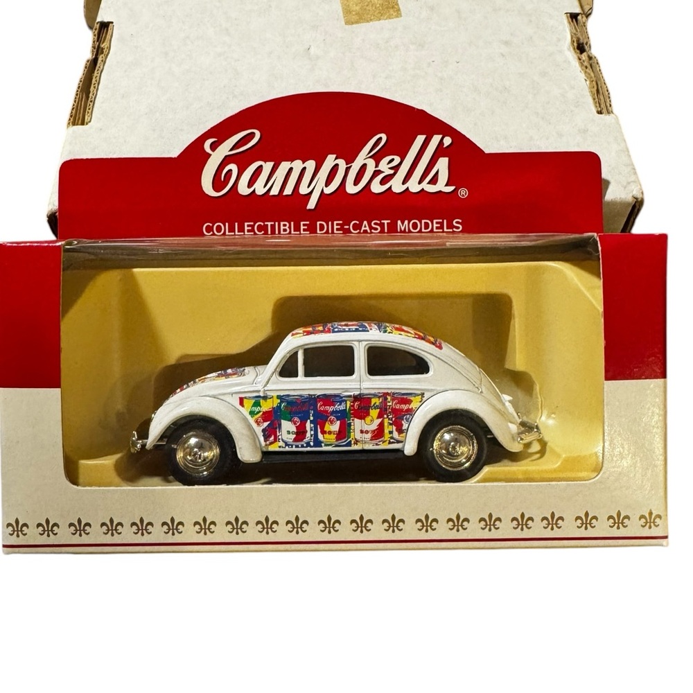 Vintage Campbell's Soup Die-Cast Model 1952 VW Beetle